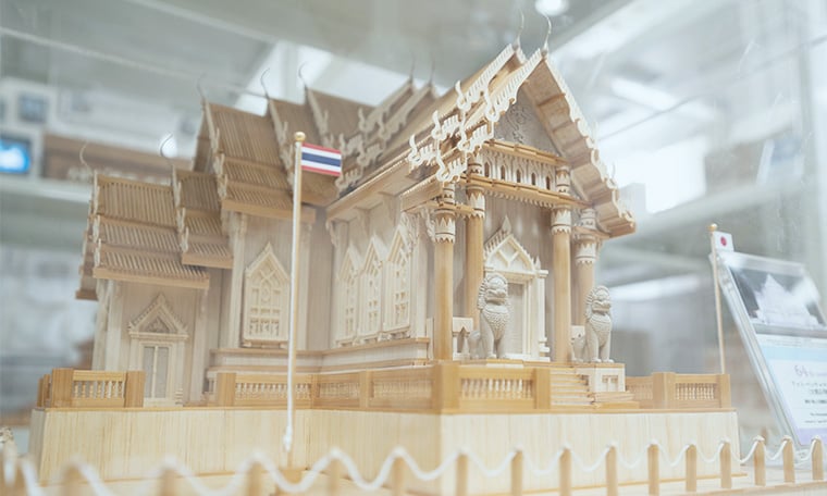 ワット・ベンチャマボピット（大理石寺院） 大雪像模型