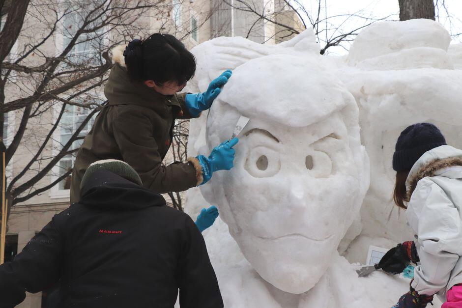 もうすぐ完成 市民雪像制作の様子をお届け お知らせ さっぽろ雪まつり 公式webさっぽろ雪まつり 公式web